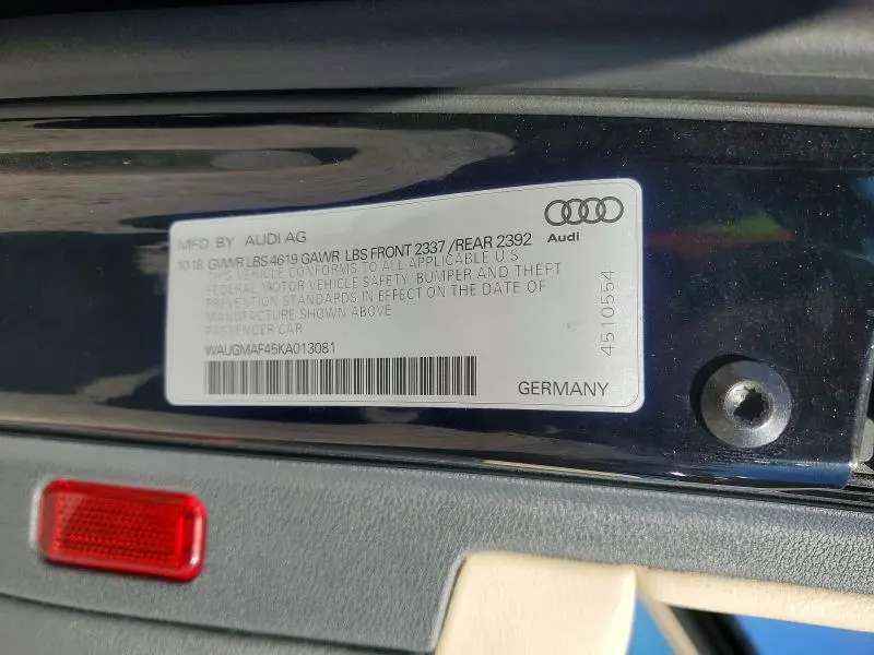 2019 AUDI A4 PREMIUM  