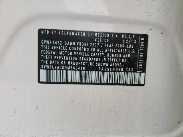 2013 VOLKSWAGEN JETTA TDI  
