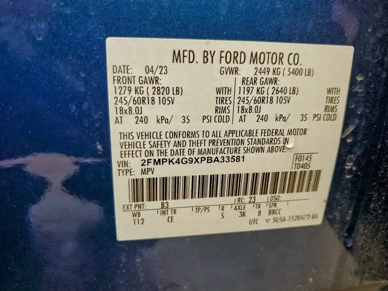 2023 FORD EDGE SE  