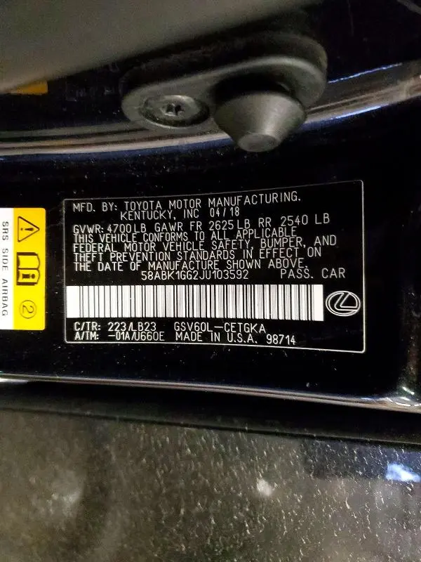 2018 LEXUS ES 350  