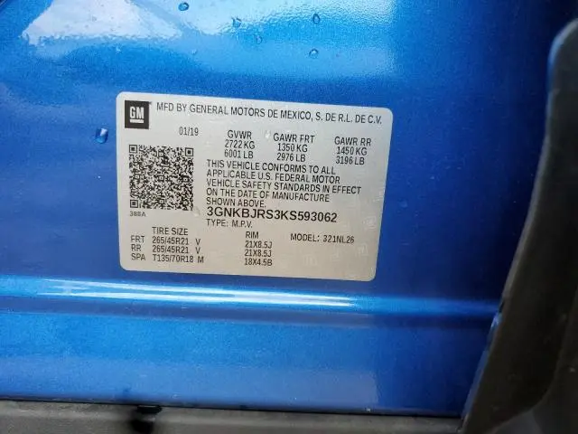 2019 CHEVROLET BLAZER RS  