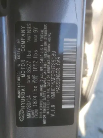 2014 HYUNDAI ACCENT GLS