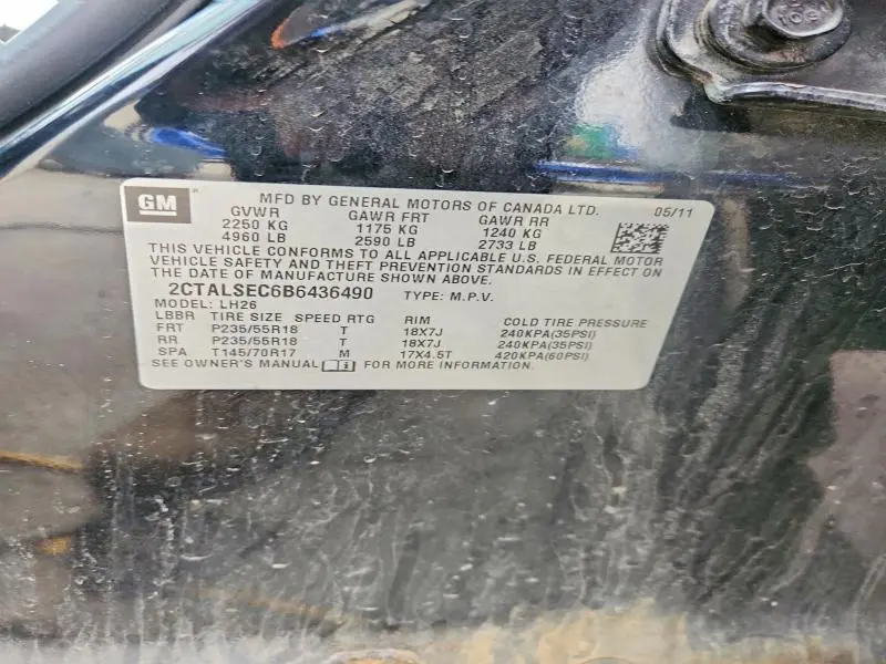 2011 GMC TERRAIN SLE  