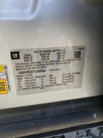 2015 GMC ACADIA SLT-1  