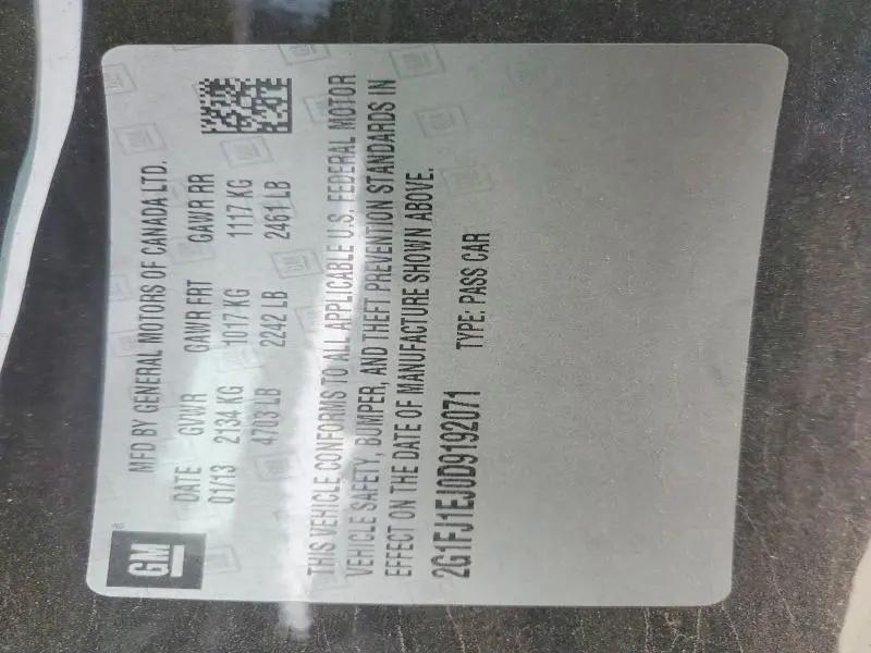 2013 CHEVROLET CAMARO SS  