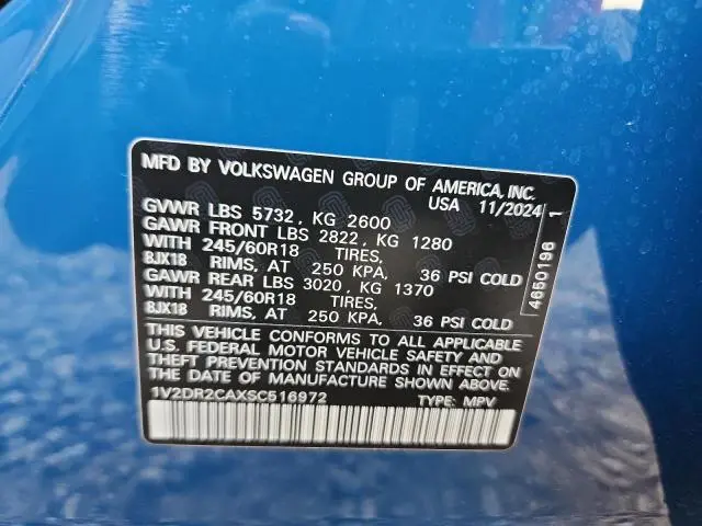 2025 VOLKSWAGEN ATLAS SE