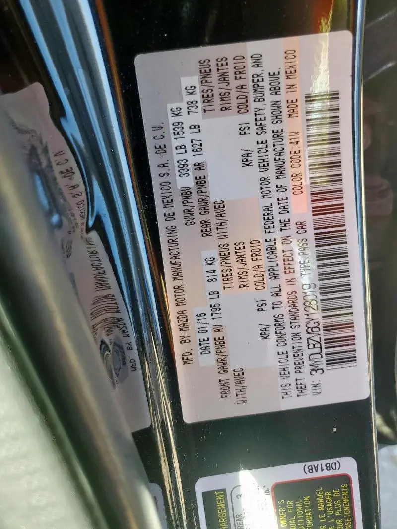 2016 TOYOTA SCION IA   