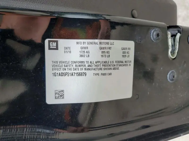 2010 CHEVROLET COBALT 1LT  