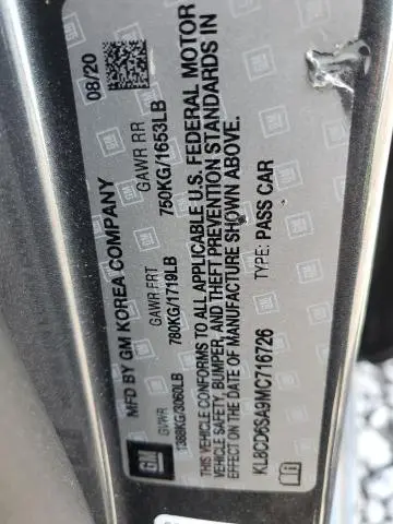 2021 CHEVROLET SPARK 1LT