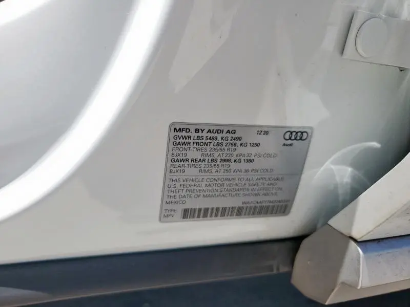 2021 AUDI Q5 PRESTIGE  