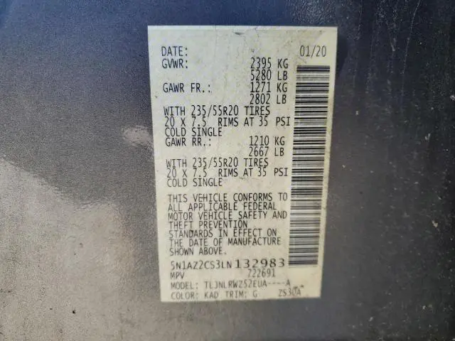 2020 NISSAN MURANO SL  