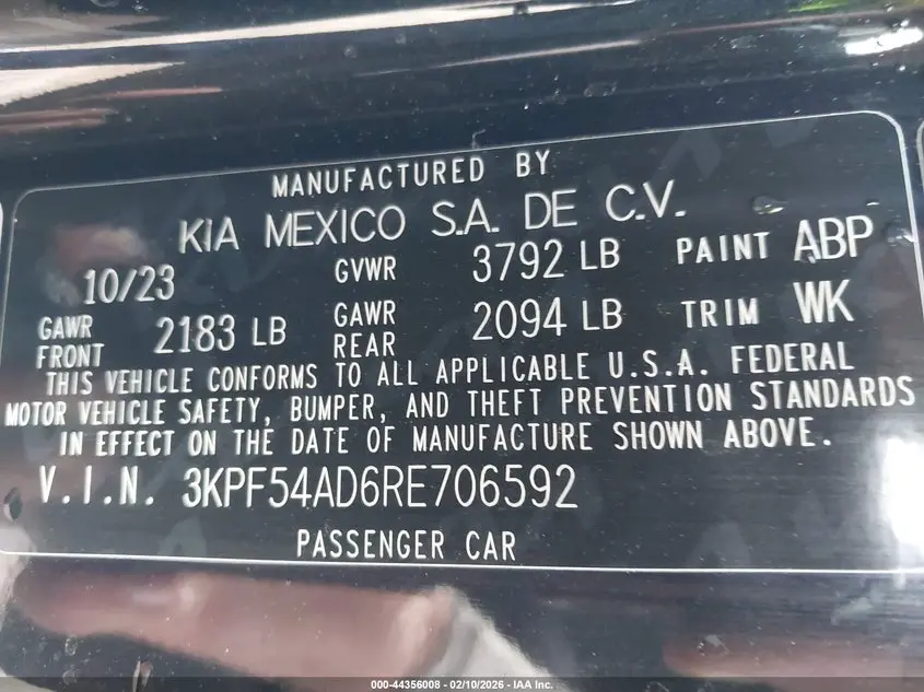 2024 KIA FORTE GT-LINE