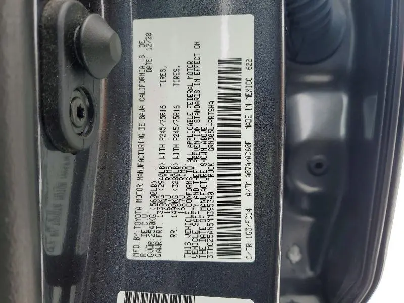 2021 TOYOTA TACOMA SR5 V6  