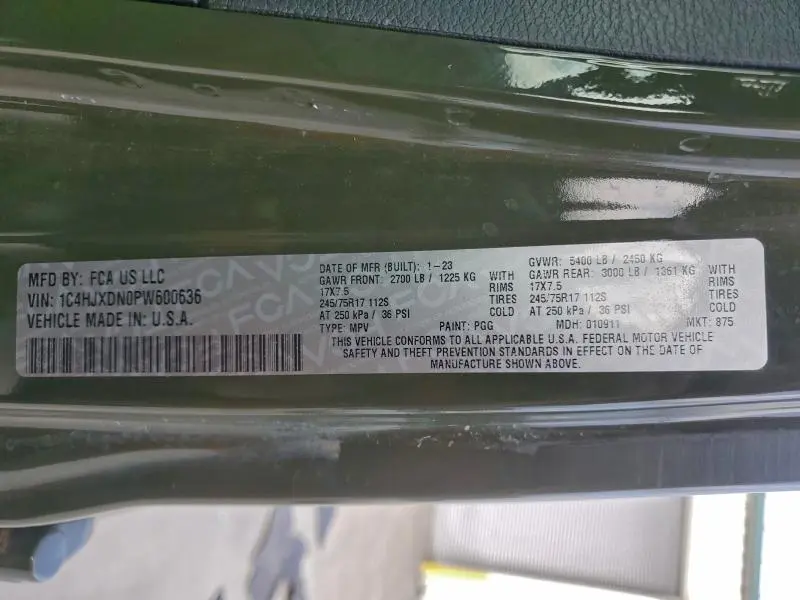 2023 JEEP WRANGLER SPORT  