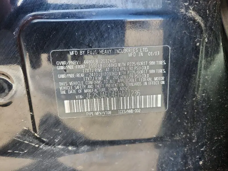 2014 SUBARU FORESTER 2.5I PREMIUM  