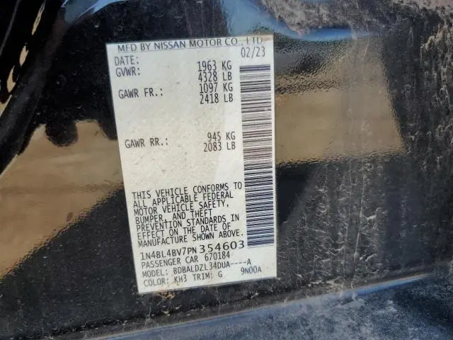 2023 NISSAN ALTIMA S  