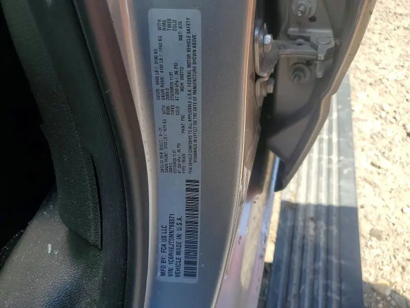 2021 RAM 1500 LARAMIE  