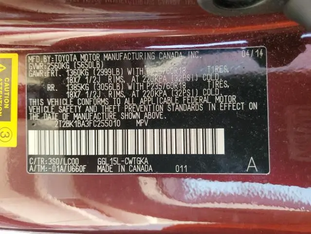 2015 LEXUS RX 350 BASE  