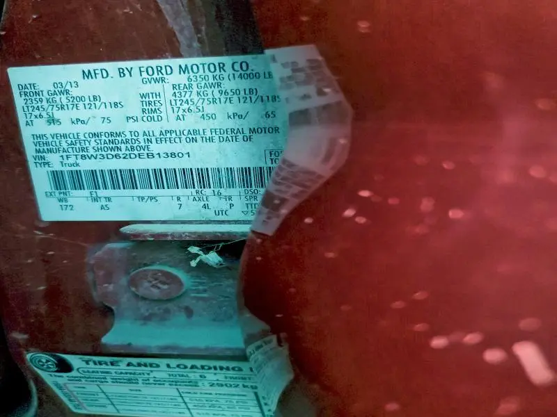 2013 FORD F350 SUPER DUTY  