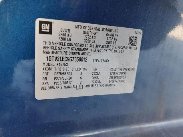 2016 GMC SIERRA K1500  