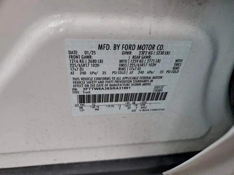 2025 FORD MAVERICK XL  