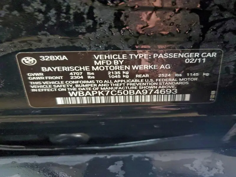 2011 BMW 328 XI  