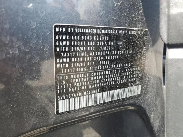2020 VOLKSWAGEN TIGUAN S  
