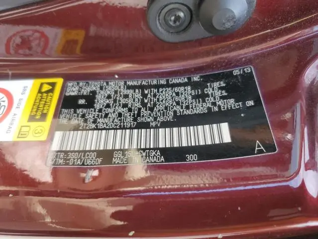 2013 LEXUS RX 350 BASE  