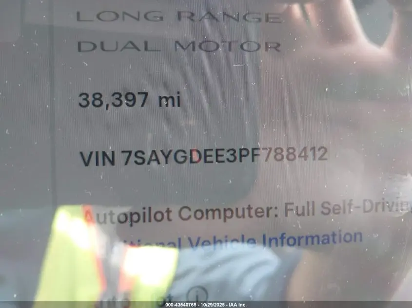 2023 TESLA MODEL Y AWD/LONG RANGE DUAL MOTOR ALL-WHEEL DRIVE