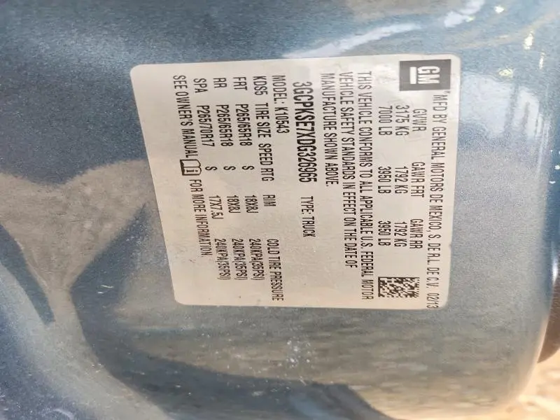 2013 CHEVROLET SILVERADO K1500 LT  