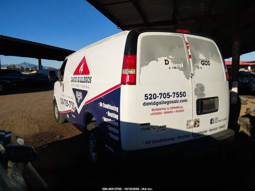 2012 CHEVROLET EXPRESS 2500 WORK VAN