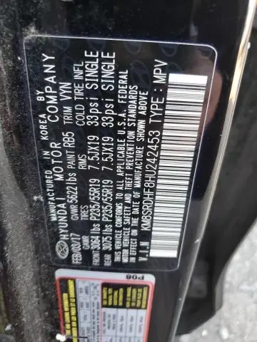 2017 HYUNDAI SANTA FE SE ULTIMATE  