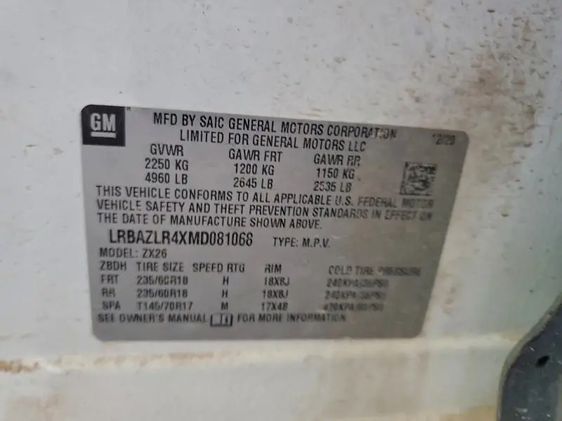 2021 BUICK ENVISION PREFERRED  