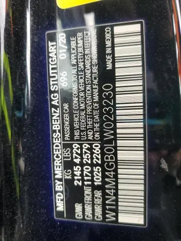 2020 MERCEDES-BENZ GLB 250  