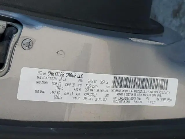 2014 CHRYSLER TOWN & COUNTRY S  