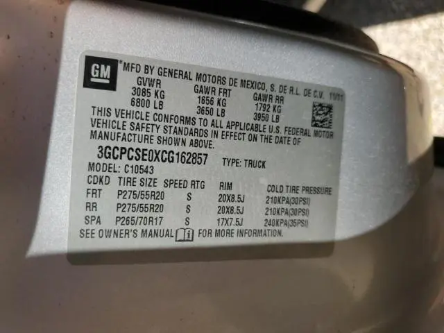 2012 CHEVROLET SILVERADO C1500 LT  