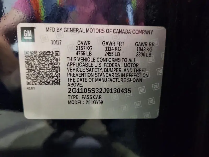 2018 CHEVROLET IMPALA LT  