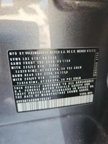 2022 VOLKSWAGEN TIGUAN SE  