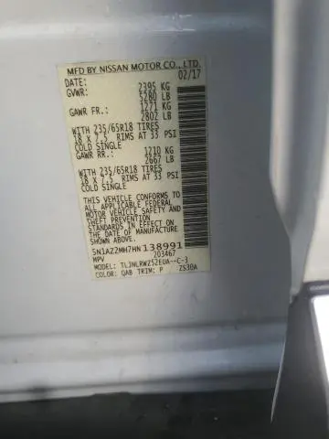 2017 NISSAN MURANO S  