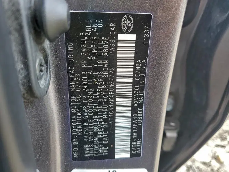 2023 TOYOTA CAMRY LE  