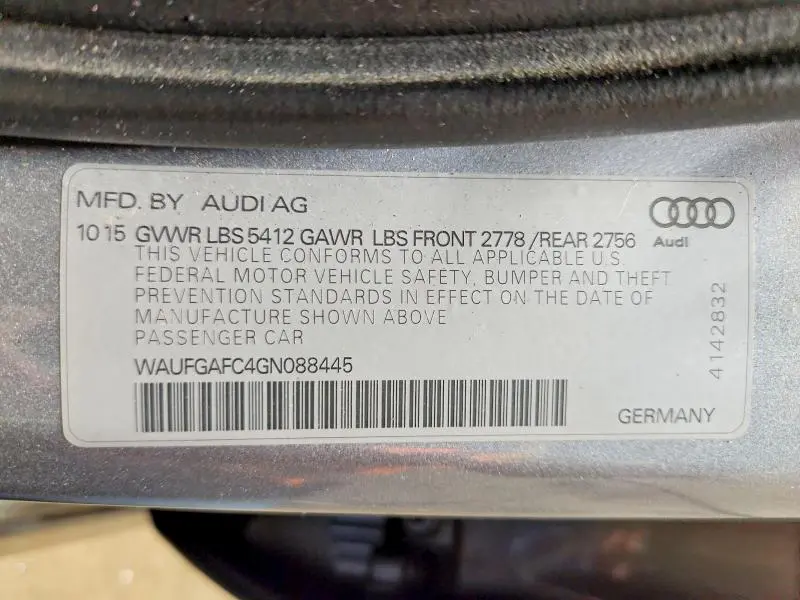 2016 AUDI A6 PREMIUM PLUS  