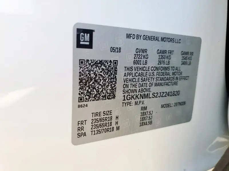 2018 GMC ACADIA SLT-1  