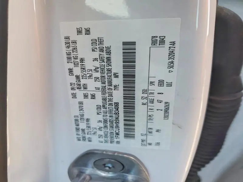 2022 FORD ESCAPE SEL  