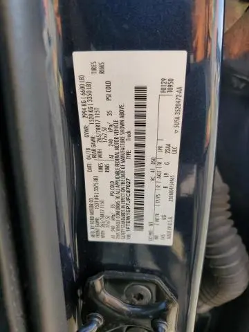 2018 FORD F150 SUPERCREW  