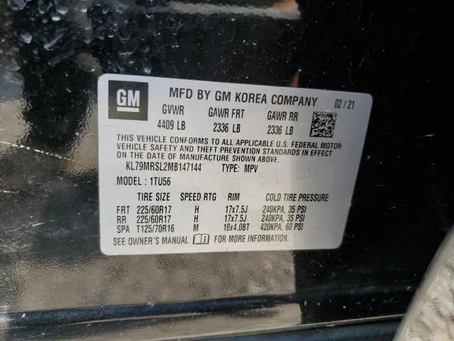 2021 CHEVROLET TRAILBLAZER LT  