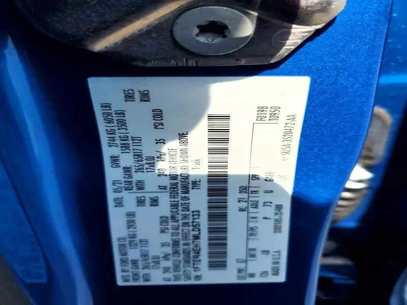 2021 FORD RANGER XL  