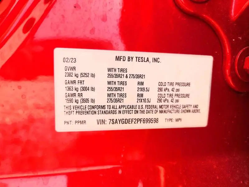 2023 TESLA MODEL Y   