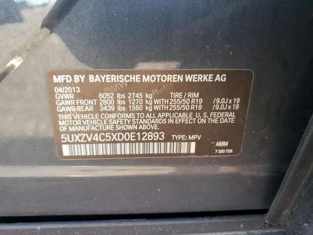 2013 BMW X5 XDRIVE35I  