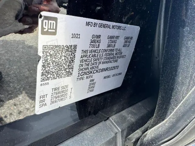 2022 CHEVROLET SUBURBAN K1500 LT  