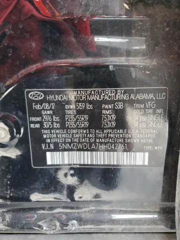 2017 HYUNDAI SANTA FE SPORT   